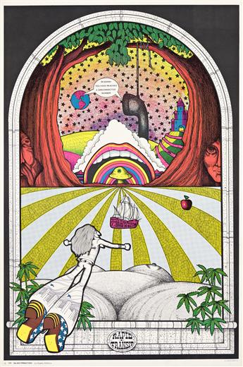 (1970s DRUG CULTURE - TRIPPY POSTERS) Blacklight Drug Culture Posters.